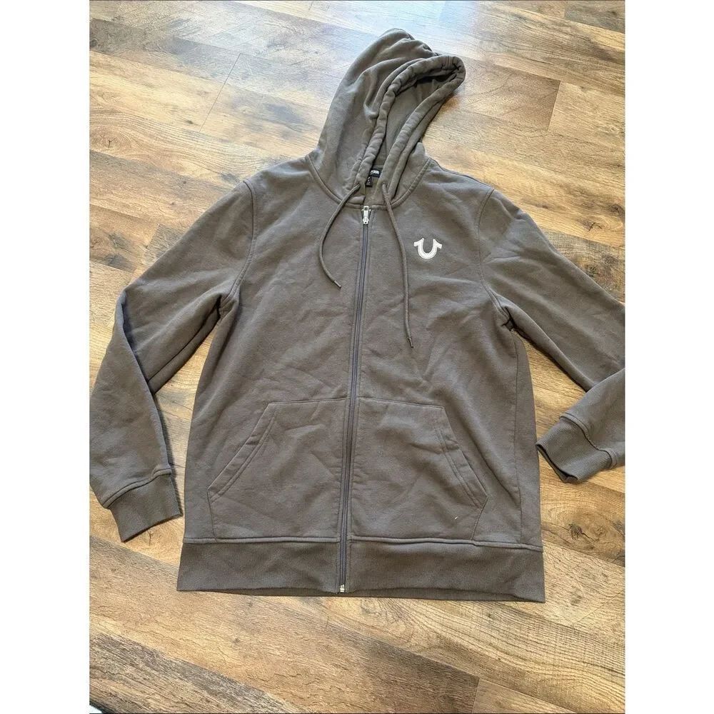 True religion zip up hoodie size large